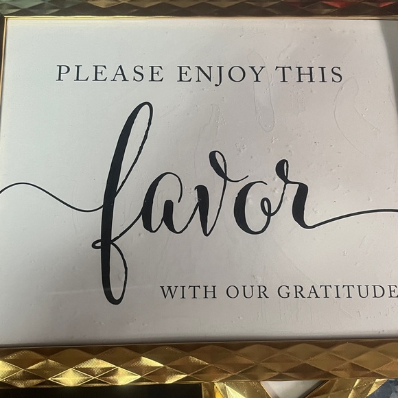 Gold Framed Sign Set - Picture 2 of 3